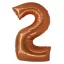 Nummer Copper Kupfer Nummer 2 Folienballon 76 cm