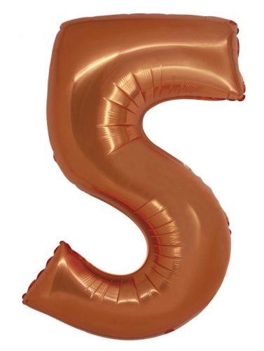 Kupfer 5 Copper Nummer Folienballon 76 cm