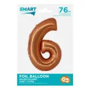 Nummer Copper Kupfer Nummer 6 Folienballon 76 cm