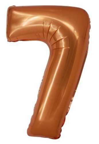 Kupfer 7 Copper Nummer Folienballon 76 cm