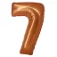 Nummer Copper Kupferzahl 7 Folienballon 76 cm