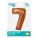 Nummer Copper Kupferzahl 7 Folienballon 76 cm