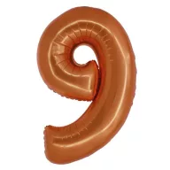 Nummer Copper Kupfer Nummer 9 Folienballon 76 cm