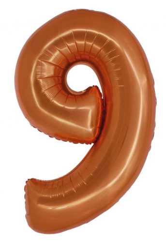 Kupfer 9 Copper Nummer Folienballon 76 cm