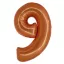Nummer Copper Kupfer Nummer 9 Folienballon 76 cm