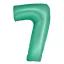 Nummer Mint Mat Minz Nummer 7 Folienballon 76 cm