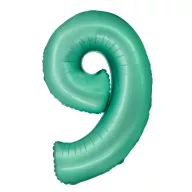 Nummer Mint Mat Minze Nummer 9 Folienballon 76 cm