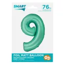 Nummer Mint Mat Minze Nummer 9 Folienballon 76 cm