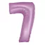 Nummer Lavender Mat Lavendel Nummer 7 Folienballon 76 cm