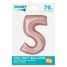 Nummer Light Pink Mat Rosa Nummer 5 Folienballon 76 cm