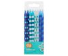 Farbe Dots Blau Geburtstagskerzen-Set, 16 Stück