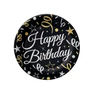 Geburtstag B&C Happy Birthday Pappteller, 6er-Set, 18 cm