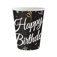Geburtstag B&C Happy Birthday Papierbecher 6 Stk 250 ml