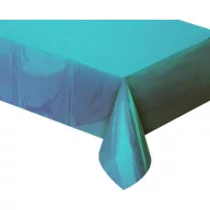 Farbe Metallic Blaue Folientischdecke 137x183 cm