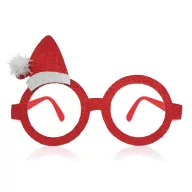 Weihnachten Red i Brille mit kleinem Weihnachtsmütze