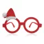 Weihnachten Red i Brille mit kleinem Weihnachtsmütze