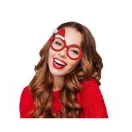 Weihnachten Red i Brille mit kleinem Weihnachtsmütze
