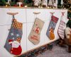 Snow Flakes, Weihnachtskamin-Strumpf, Stiefel 55,5 cm