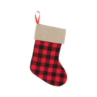   Weihnachten Chequered Karierter Kaminstrumpf, Stiefel 40,5 cm