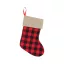 Weihnachten Chequered Karierter Kaminstrumpf, Stiefel 40,5 cm