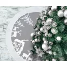 Weihnachten Reindeer Silber Baumrock, Untersetzer