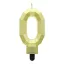 Nummer Diamond Metallic Goldene Nummer 0 Kerze, Tortenkerze