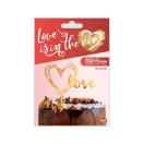 Hochzeit Gold Gold Herz Tortendekoration 13 cm