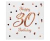 Geburtstag B&C White Happy Birthday 30 Servietten 20 Stk 33x33 cm