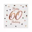 Geburtstag B&C White Happy Birthday 60 Servietten 20er-Pack 33x33 cm