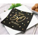 Geburtstag B&C Gold Happy Birthday 50 Serviette 20 Stk 33x33 cm