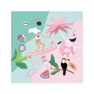 Sommer Surfing Servietten 20er-Pack 33x33 cm