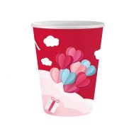 Liebe Love Is In The Air Red Papierbecher 6 Stk. 250 ml