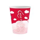 Liebe Love Is In The Air Red Papierbecher 6 Stk. 250 ml