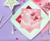 Liebe Love Is In The Air Pink Serviette 20 Stk. 33x33 cm