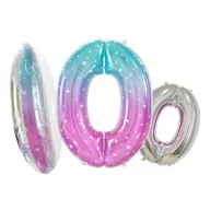 Nummer Space, Weltraum 0er Folienballon 78 cm