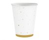 Farbe Gold Celebrate Goldener Papbecher 6 Stk 250 ml