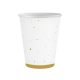 Farbe Gold Celebrate Goldener Papbecher 6 Stk 250 ml