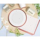 Farbe Rose Gold Celebrate Rosa Papierbecher, 6 Stk, 250 ml