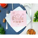 Junggesellinnenabschied Bride To Be Pink Serviette 20 Stück 33x33 cm