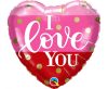Liebe I Love You Dots Folienballon 46 cm