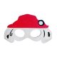 Tiere Dog Brigade Firefighter Hundefilzmaske 20 cm