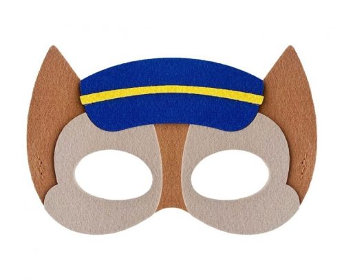 Hund Dog Brigade Police filc Maske 18 cm