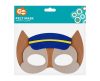 Hund Dog Brigade Police filc Maske 18 cm