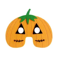 Halloween Orange Kürbis Filzmaske 19 cm