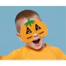 Halloween Orange Kürbis Filzmaske 19 cm