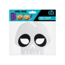 Halloween White Schädel Filzmaske 18 cm