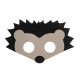 Tiere Hedgehog Igel Filzmaske 17,5 cm
