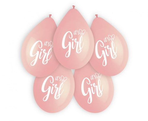 Baby It's a Girl hängender Luftballon, 5 Stk. 13 Zoll (30 cm)