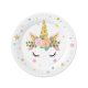 Einhorn Star Papierteller 6er-Set, 18 cm