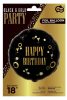 Happy Birthday gold Party Folienballon 36 cm